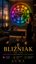 ZEGAR AURA ZODIAC - BLIŹNIĘTA