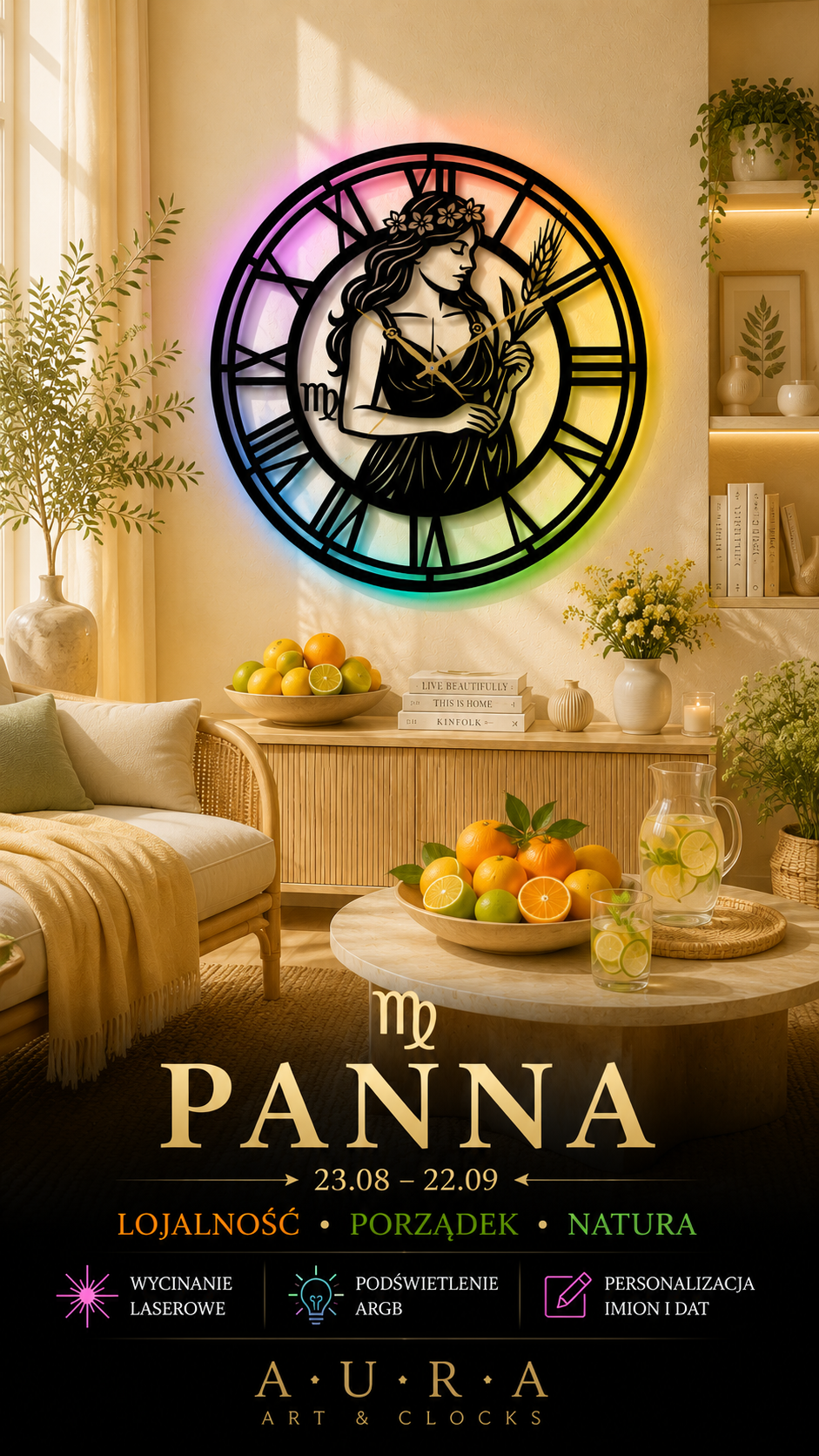 ZEGAR AURA ZODIAC - PANNA