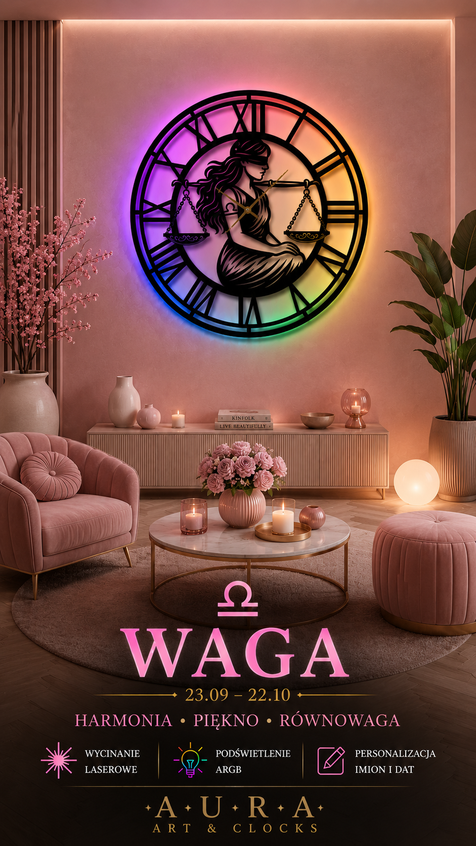 ZEGAR AURA ZODIAC - WAGA